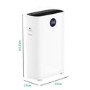 Refurbished electriQ Anti Bacterial PM2.5 HEPA Air Purifier with Air Quality Display and Timer for up to 120 sqm rooms