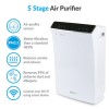 GRADE A3 - electriQ PM2.5 Smart App WiFi Antiviral  Air Purifier with Dual HEPA Carbon Photocatalytic Filters - Great for Homes and offices  up to 80sqm