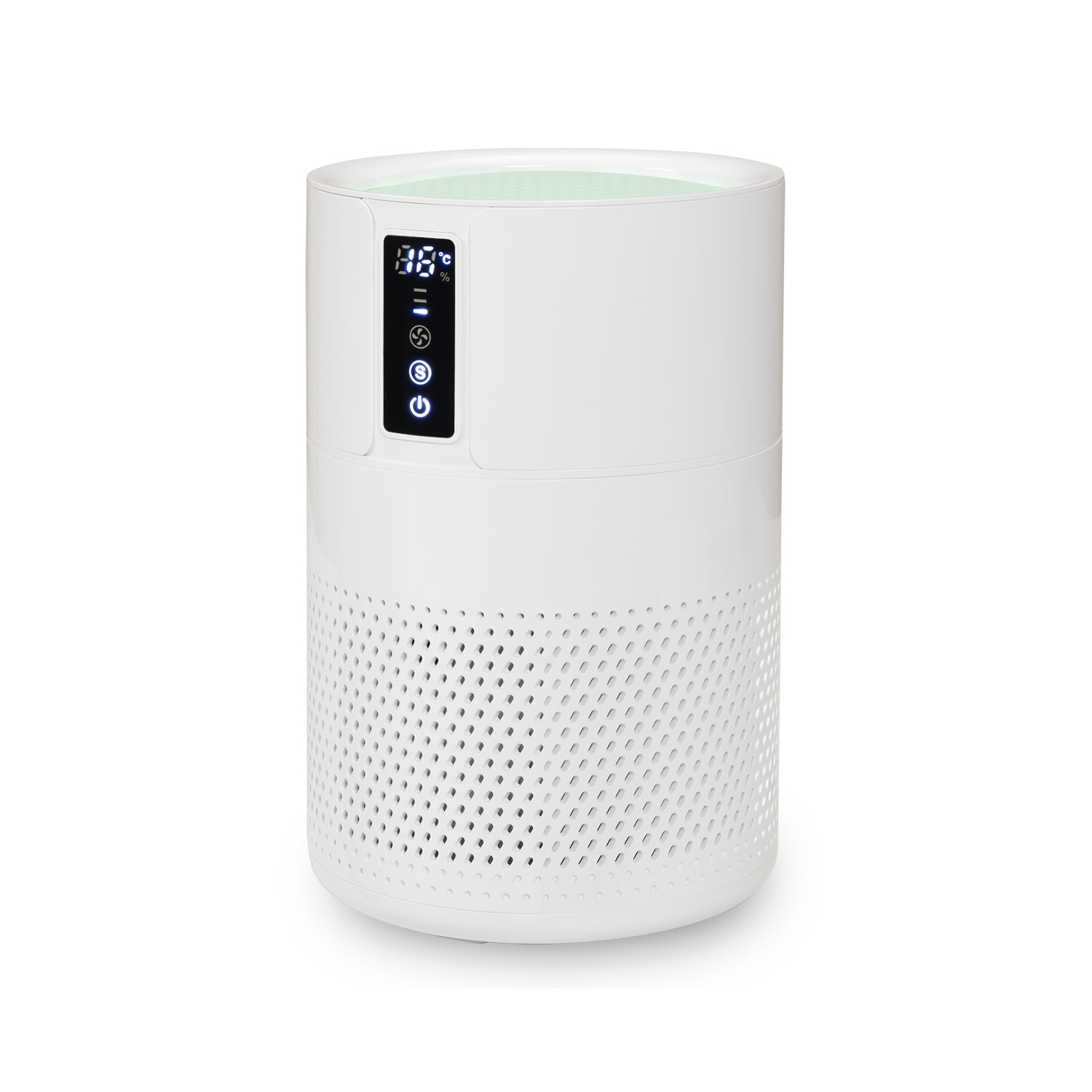 Refurbished electriQ Ultra Quiet HEPA Air Purifier with Air Quality Temperature and Humidity Indicat