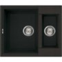 GRADE A1 - Reginox EASY150-B 1.5 Bowl Regi-Granite Composite Sink Metaltek Black