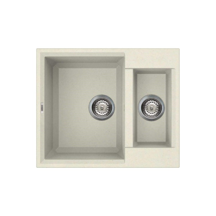 Reginox EASY150-C 1.5 Bowl Regi-Granite Composite Sink Granitetek Cream