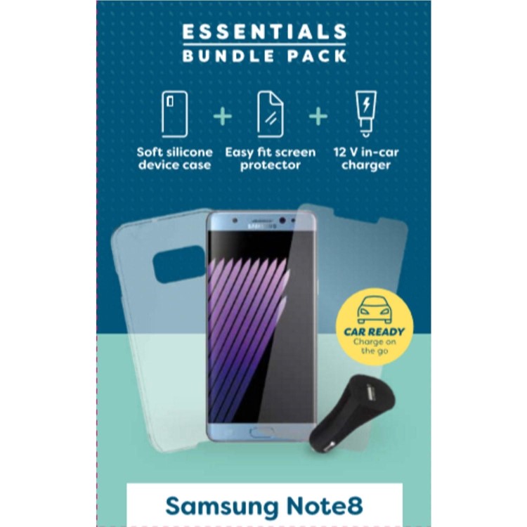 Samsung Galaxy Note 8 Essentials Bundle - Including Case Screen Protector and In-Car Charger
