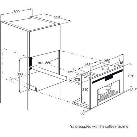 Electrolux EBA60010X Built-in Coffee Machine