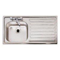 Astracast EC1050SR Eclipse Single Bowl Right Hand Drainer Stainless Steel Sink