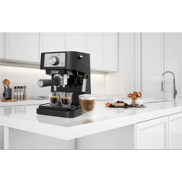 De’Longhi Stilosa EC260.BK Espresso Machine – Black 15-Bar Pump & Steam Wand