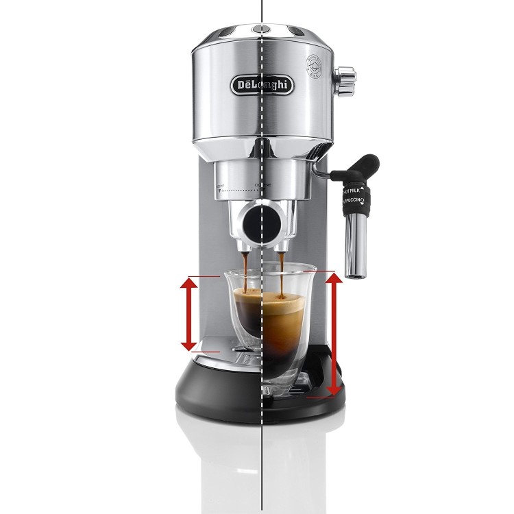 Delonghi EC685.M Dedica Semi Automatic Bean to Cup Coffee Machine - Silver