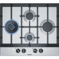 Siemens EC6A5IB90 iQ500 60cm Diamond Configuration Four Burner Gas Hob - Stainless Steel