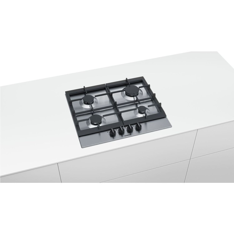Refurbished Siemens iQ500 EC6A5PB90 58cm 4 Burner Gas Hob Stainless Steel