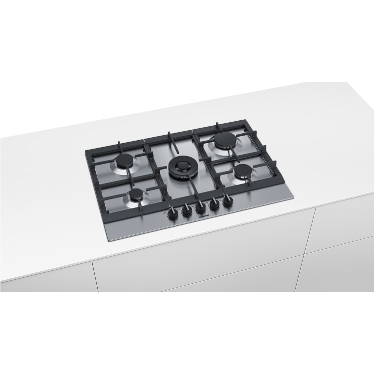 Siemens iQ500 75cm 5 Burner Gas Hob - Stainless Steel
