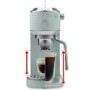 De’Longhi EC890.GR Dedica Duo – Green Manual Espresso Machine with Advanced Milk Steam Wand & Cold Brew Option