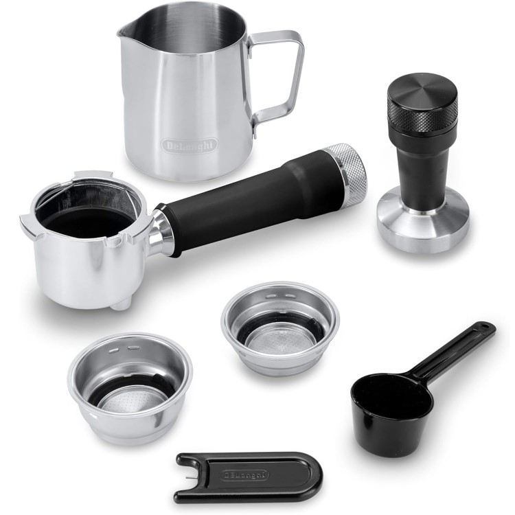 Delonghi Dedica Duo with Advanced Milk Steam Wand & Cold Brew Option - Metal