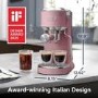 De’Longhi EC890.PK Dedica Duo – Pink Manual Espresso Machine with Advanced Milk Steam Wand & Cold Brew Option