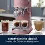 De’Longhi EC890.PK Dedica Duo – Pink Manual Espresso Machine with Advanced Milk Steam Wand & Cold Brew Option