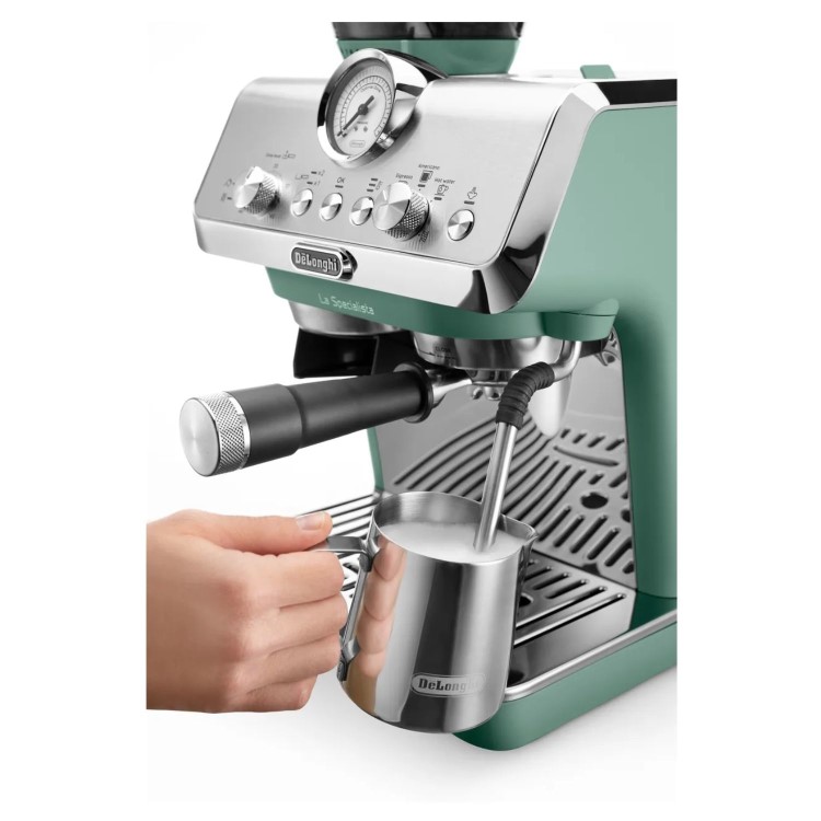 GRADE A1 - De’Longhi EC9155.GR La Specialista Arte – Green Manual Bean-to-Cup Coffee Machine with Milk Frother