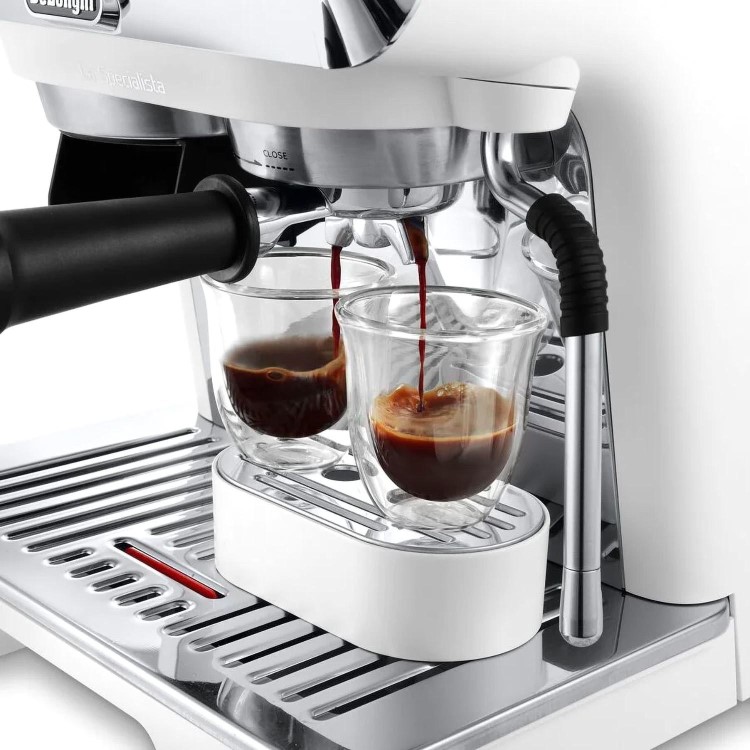 Delonghi La Specialista Arte Manual Bean to Cup Coffee Machine with Milk Frother - White