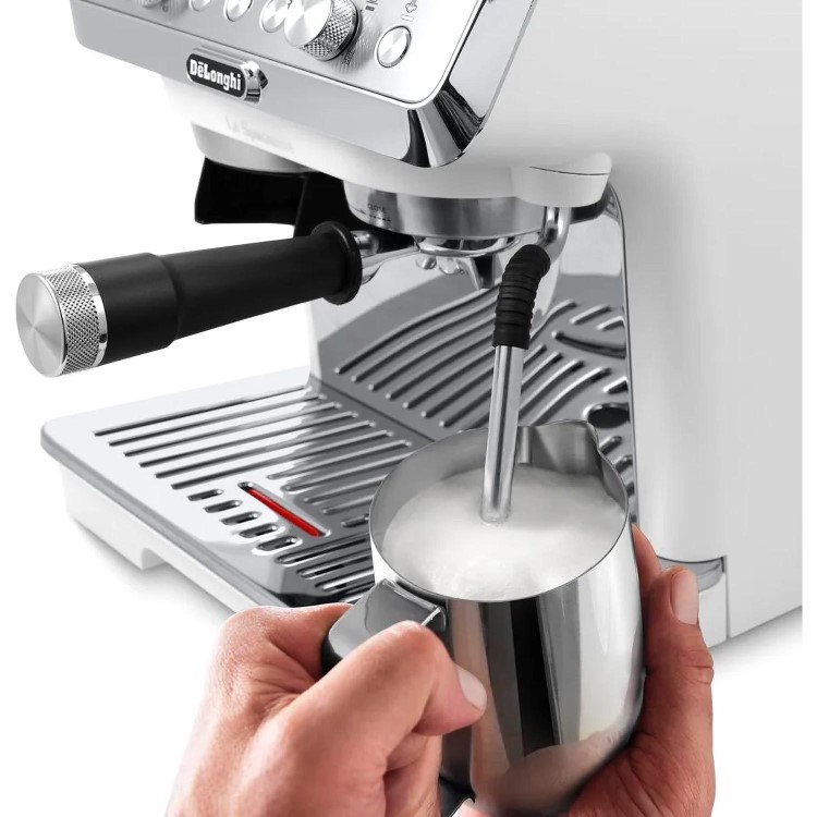 Delonghi La Specialista Arte Manual Bean to Cup Coffee Machine with Milk Frother - White
