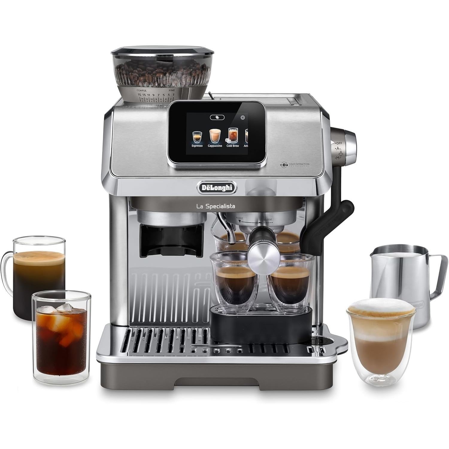 EC9455.M La Specialista Maestro Manual Bean to Cup Coffee Machine Milk Frother