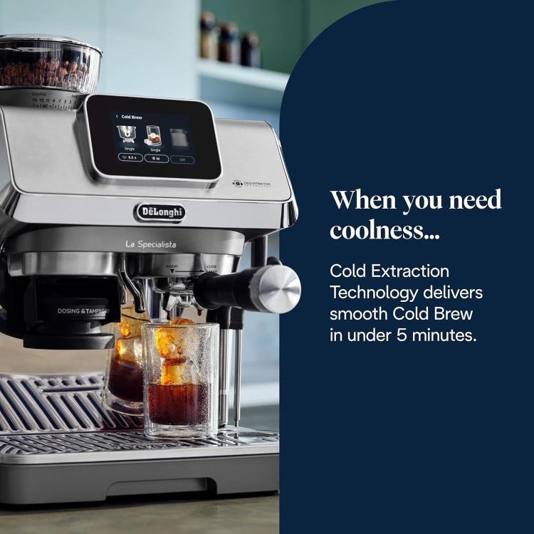 Delonghi La Specialista Touch Manual Pump Bean to Cup Coffee Machine - Metal
