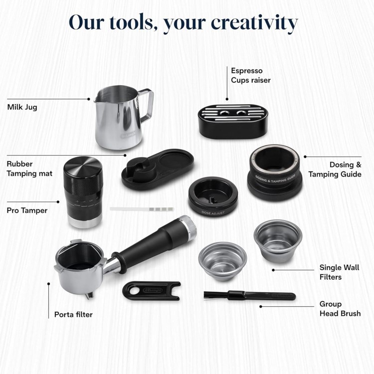 Delonghi La Specialista Touch Manual Pump Bean to Cup Coffee Machine - Metal