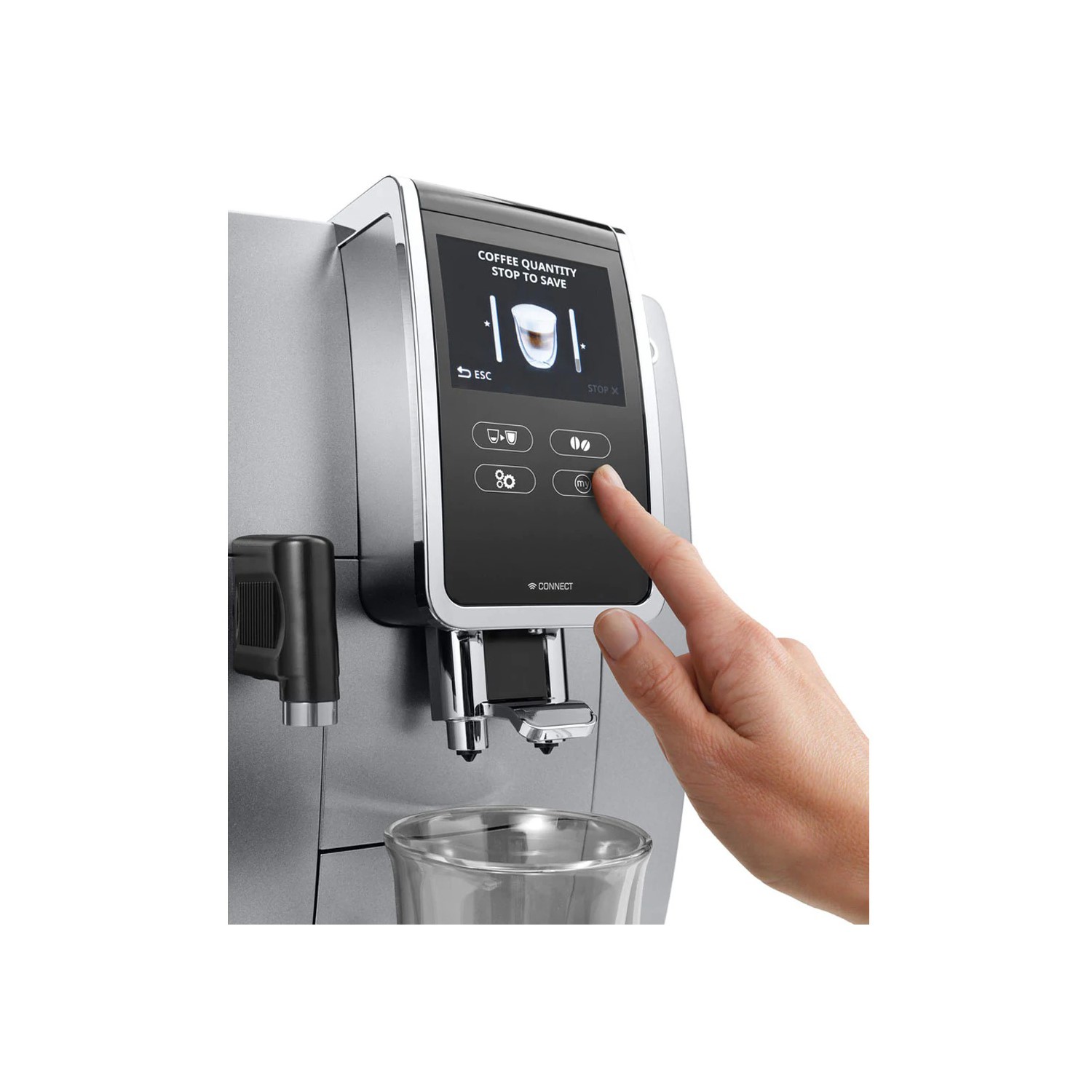 Delonghi ECAM.370.85.SB Dinamica Plus Fully Automatic Bean To Cup