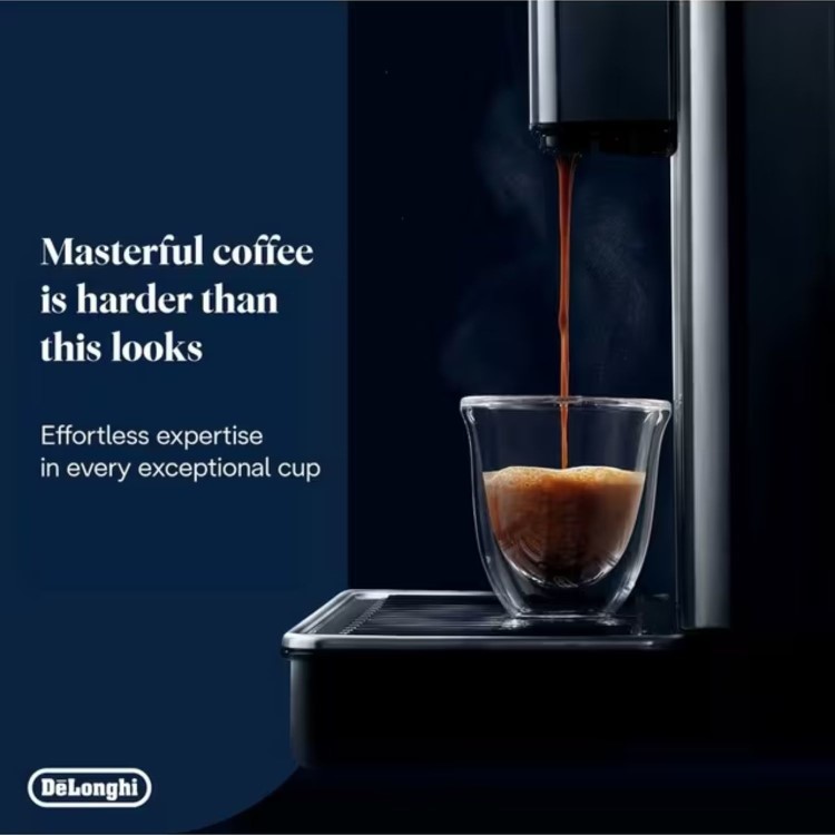 De’Longhi ECAM630.75 PrimaDonna Aromatic – Silver Automatic Bean-to-Cup Coffee Machine with Milk Frother