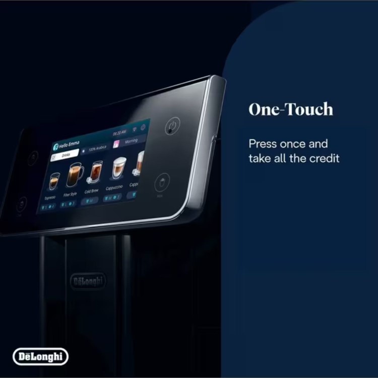 De’Longhi ECAM630.75 PrimaDonna Aromatic – Silver Automatic Bean-to-Cup Coffee Machine with Milk Frother