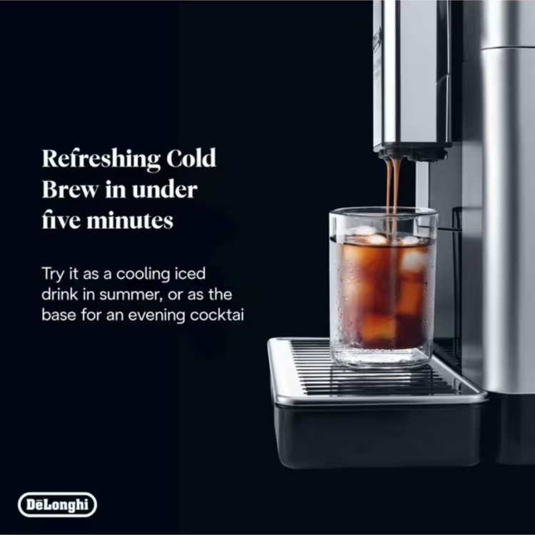 De’Longhi ECAM630.75 PrimaDonna Aromatic – Silver Automatic Bean-to-Cup Coffee Machine with Milk Frother