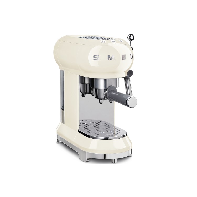 Refurbished Smeg ECF01CRUK Retro Style Espresso Machine Cream