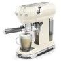 Refurbished Smeg ECF01CRUK Retro Style Espresso Machine Cream