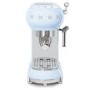 Smeg ECF01PBUK Retro Style Espresso Machine - Pastel Blue
