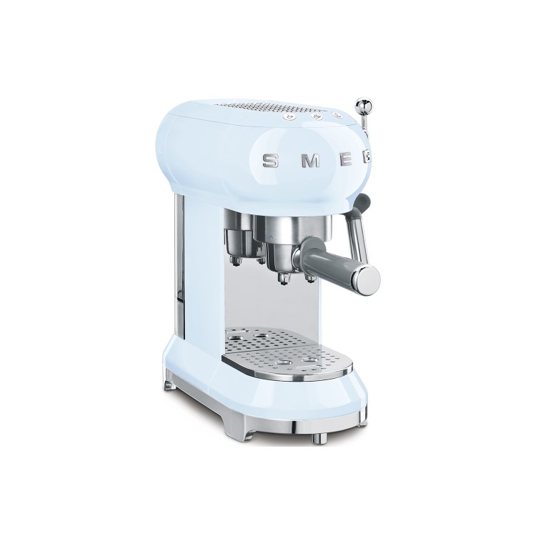 Smeg ECF01PBUK Retro Style Espresso Machine - Pastel Blue
