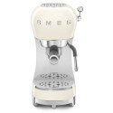 ECF02CRUK Smeg Retro Espresso Coffee Machine ECF02CRUK - Cream
