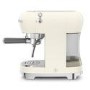Smeg Retro Espresso Coffee Machine ECF02CRUK - Cream