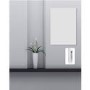 Refurbished electriQ Low Energy 700w Infrared Wall Mounted Frameless Panel Heater with Smart WiFi Alexa Ultra-slim and Ultra-light