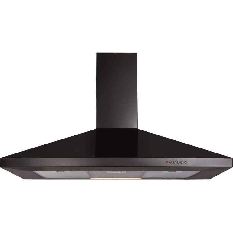 Refurbished CDA ECH101BL 100cm Chimney Cooker Hood Black