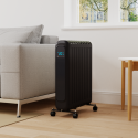 ECH24LEDWB electriQ 2400W Smart WiFi Eco Oil-Free Radiator & Panel Heater with Thermostat Timer & Remote - White
