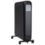 electriQ 2400W Smart Oil-Free Electric Portable Radiator With LED Display - Black