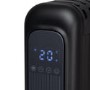 electriQ 2400W Smart Oil-Free Electric Portable Radiator With LED Display - Black