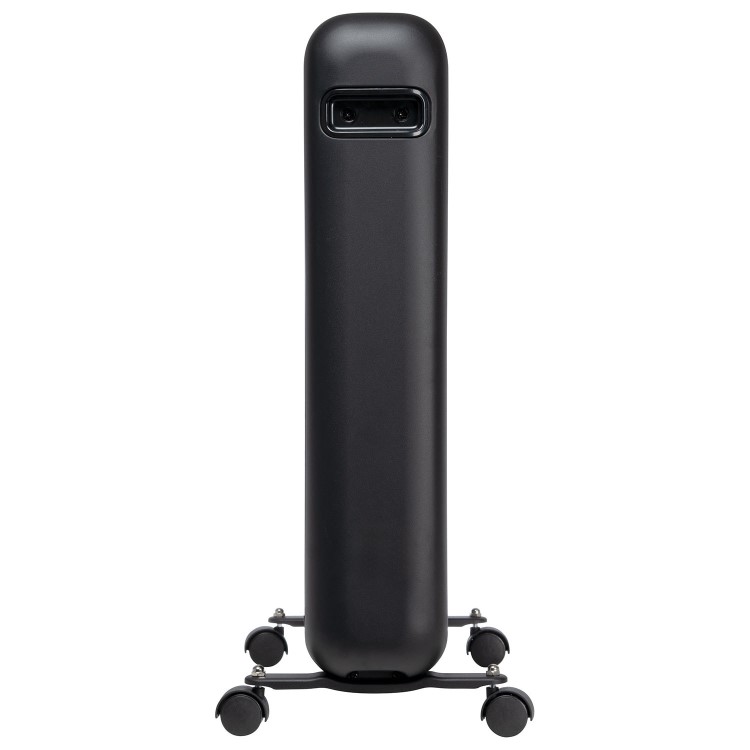 electriQ 2400W Smart Oil-Free Electric Portable Radiator With LED Display - Black