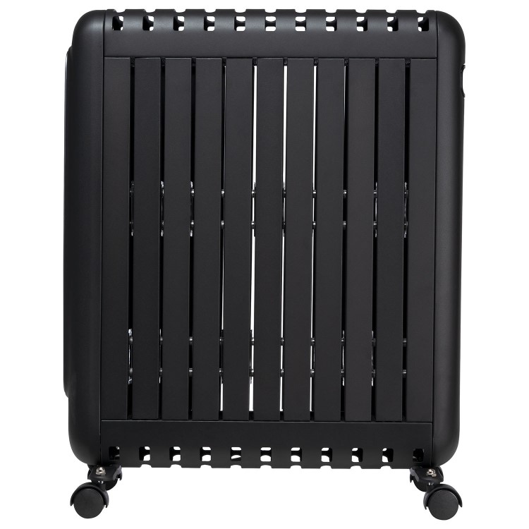 electriQ 2400W Smart Oil-Free Electric Portable Radiator With LED Display - Black