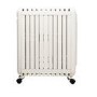 electriQ 2400W Smart Oil-Free Electric Portable Radiator With LED Display - White