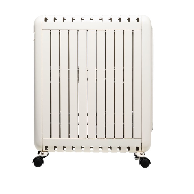 electriQ 2400W Smart Oil-Free Electric Portable Radiator With LED Display - White