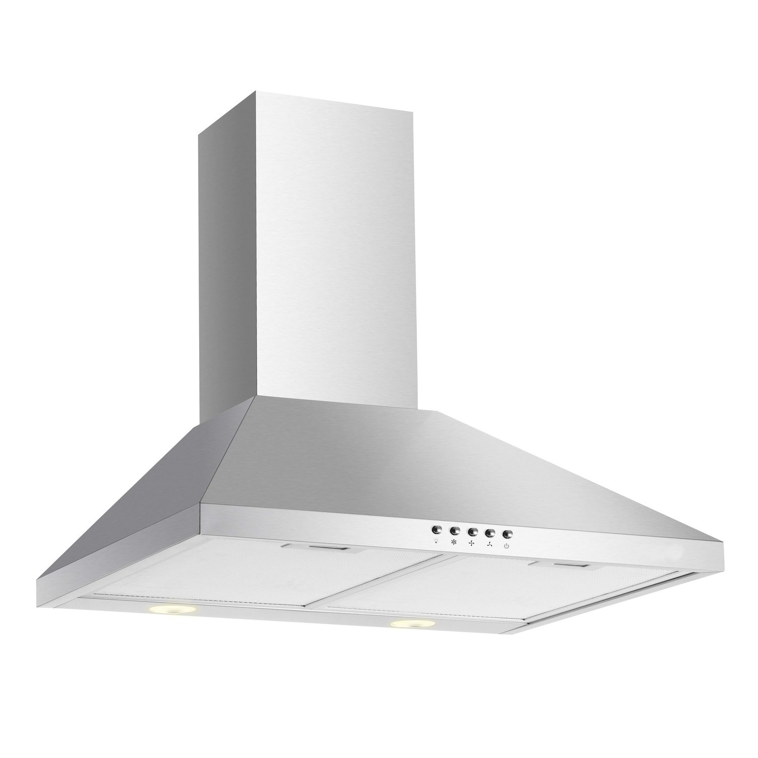 CDA ECH73SS 70cm Chimney Hood - Stainless Steel