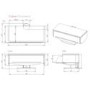 Off The Wall Eclipse 1000 Black TV Cabinet - Up to 55 Inch