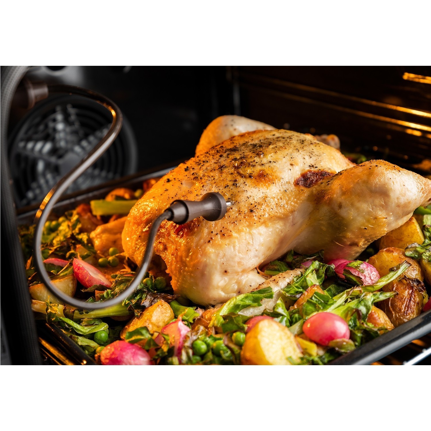 Rangemaster Eclipse Electric Single Oven Black ECL6013PBLGC