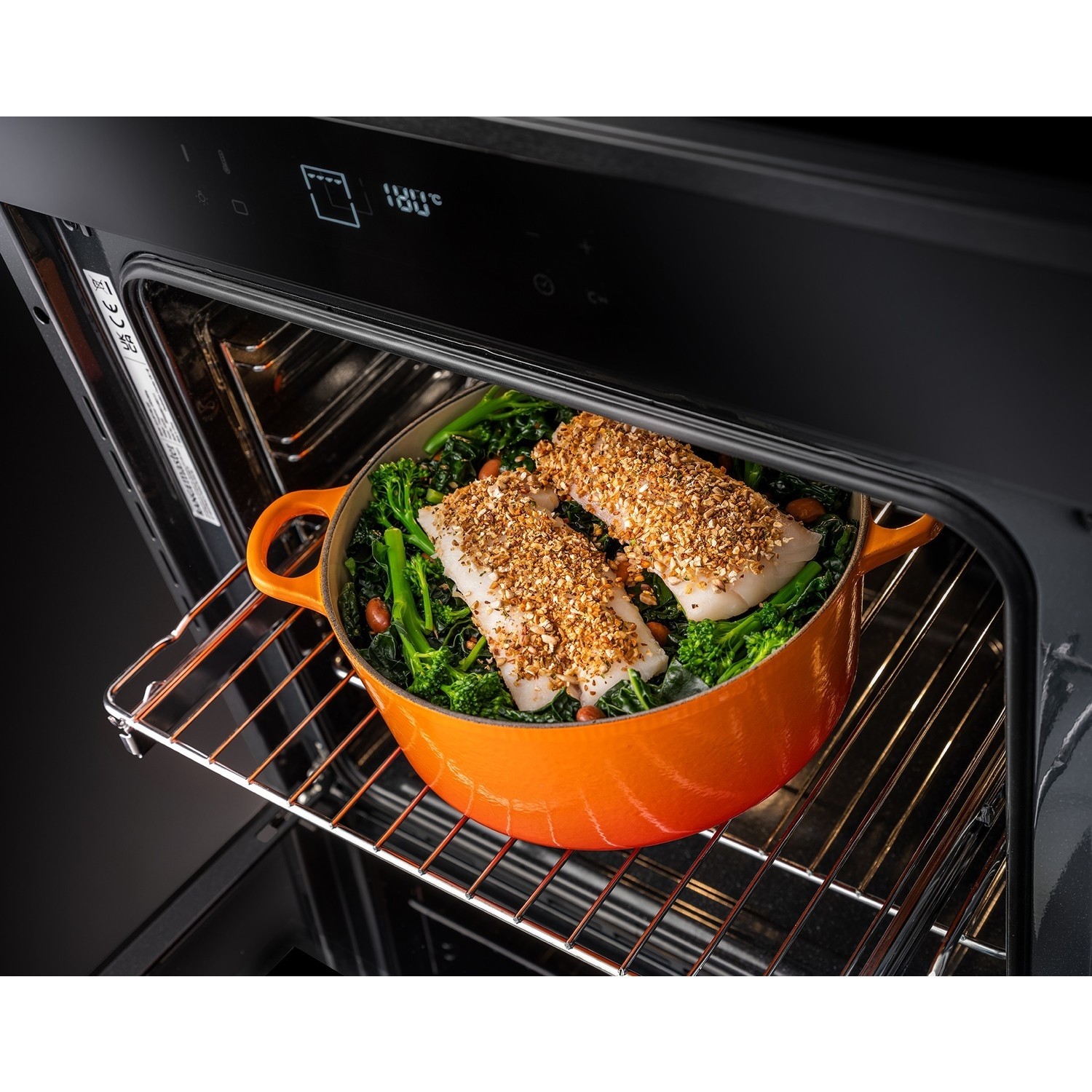 Rangemaster Eclipse Electric Single Oven Black ECL6013PBLGC