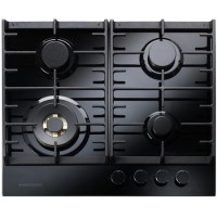 Rangemaster Eclipse 58cm 4 Burner Gas Hob with Wok Burner - Black