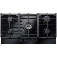 Rangemaster Eclipse 86cm 5 Burner Gas Hob with Wok Burner - Black