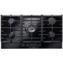 Rangemaster Eclipse 86cm 5 Burner Gas Hob with Wok Burner - Black
