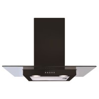 Refurbished CDA ECN72BL 70cm Flat Glass Chimney Cooker Hood Black
